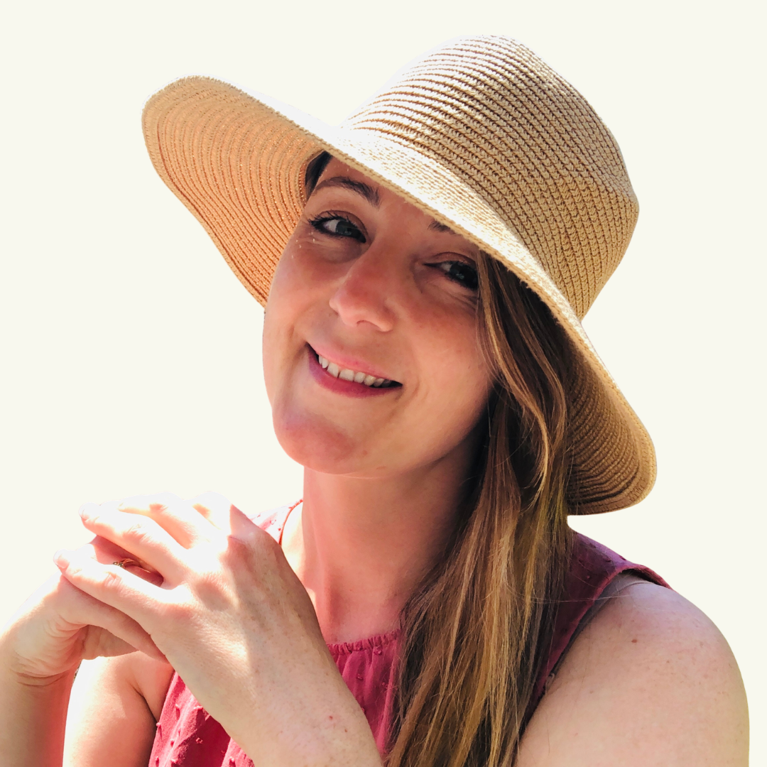Carlene Shines smiling in a sunhat